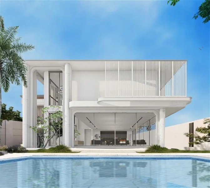 Two-storey luxury villa with private pool in Mai Khao area, Phuket in Allthai Village