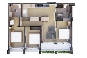 3 Bedroom Apartment in Layan Area, Phuket at The Momentum Terra Grove Layan