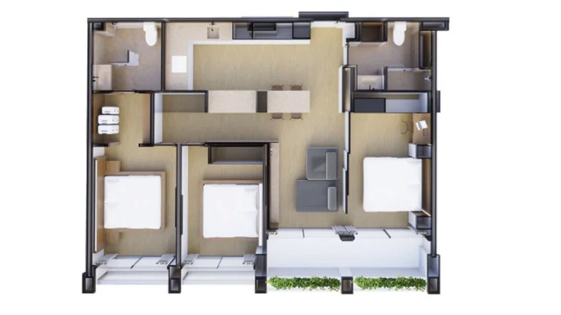 3 Bedroom Apartment in Layan Area, Phuket at The Momentum Terra Grove Layan