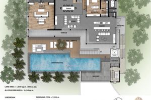 5 Bedroom villa with private pool on the lake, Phuket in The Menara Hill