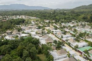 Luxury finished villa with pool in Talang area, Phuket in Anchan Tropicana complex