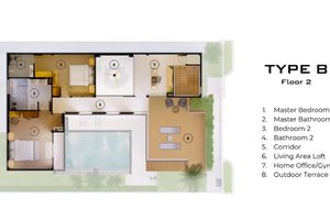 Two-storey 3 bedroom villa with swimming pool near Bang Tao, Phuket in Le Villa Lake