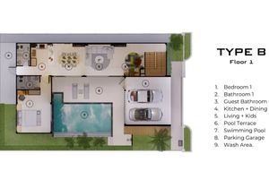 Two-storey 3 bedroom villa with swimming pool near Bang Tao, Phuket in Le Villa Lake