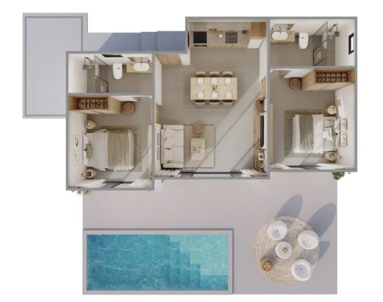 2 Bedroom Villa with Pool in Bang Tao, Phuket Sunrise Valley