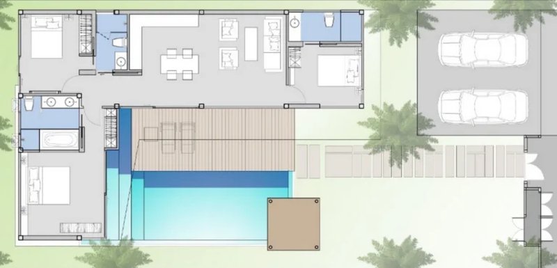 3 Bedroom Villa with Pool in Rawai Area, Phuket at Villa Sunpao