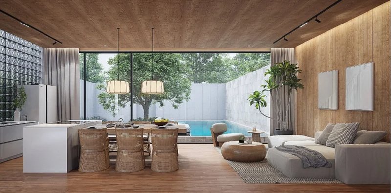 3 bedroom villa with private pool 10 minutes from Bang Tao Beach, Phuket, Thailand at Mono Oxygen