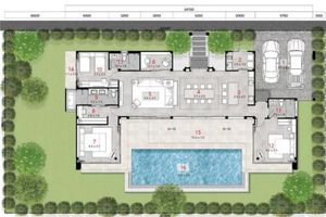 3 Bedroom Villa with Pool in Bang Tao area, Phuket in The Ozone Campus Villa complex