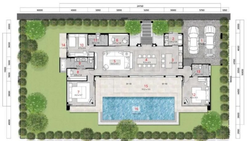 3 Bedroom Villa with Pool in Bang Tao area, Phuket in The Ozone Campus Villa complex