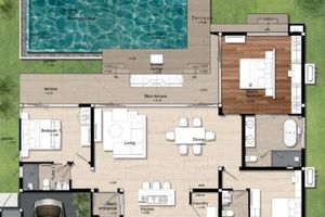 3 Bedroom villa with pool in Talang, Phuket at Botanica Modern loft II