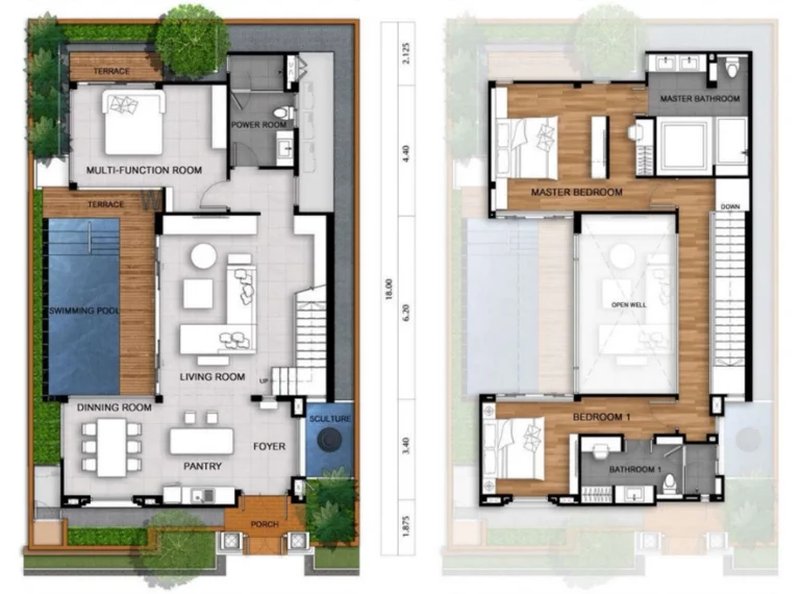 2 Bedroom Villa near Surin Beach, Phuket at The Panora Phuket Villas