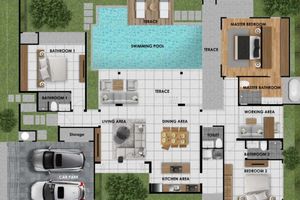 3 Bedroom Villa with pool near Nai Yang Beach, Phuket at Wilawan Luxury Villas