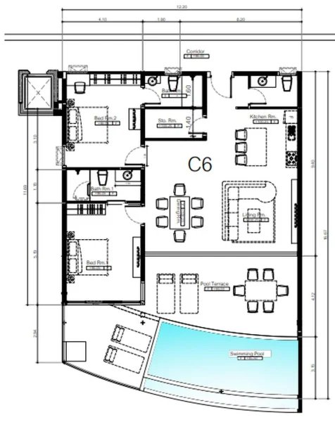 Luxury 2 Bedroom Apartment with Pool near Surin Beach, Phuket in Andamaya