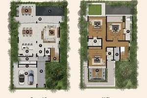 Two-storey 3 bedroom villa with swimming pool in Sakhu area, Phuket in TIARA Saku