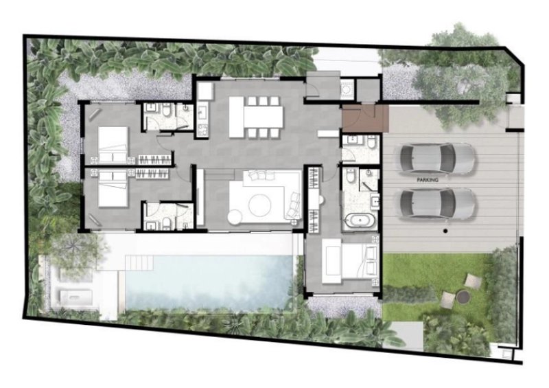 3 Bedroom Villa with private pool in Rawai Area, Phuket at RainTree Villa