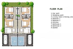 2 Bedroom Villa with Private pool in Sakhu Area, Phuket at Narinsaya Pool Villas