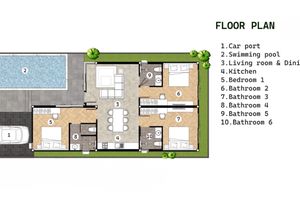 3 Bedroom Villa with Private pool in Sakhu Area, Phuket at Narinsaya Pool Villas