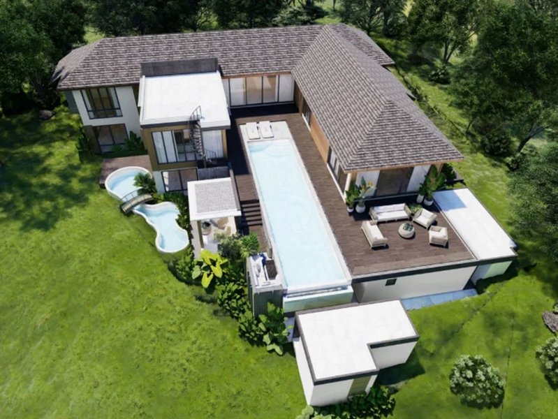 Modern 4 bedroom villa with private pool in Talang area, Phuket at Alisha Garden View