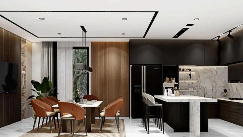 Modern 4 bedroom villa with private pool in Talang area, Phuket at Alisha Garden View