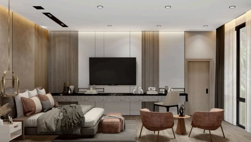 Modern 4 bedroom villa with private pool in Talang area, Phuket at Alisha Garden View