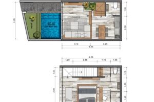 Ready-made townhouse with swimming pool in Laguna area, Phuket in Villoft Zen Living complex