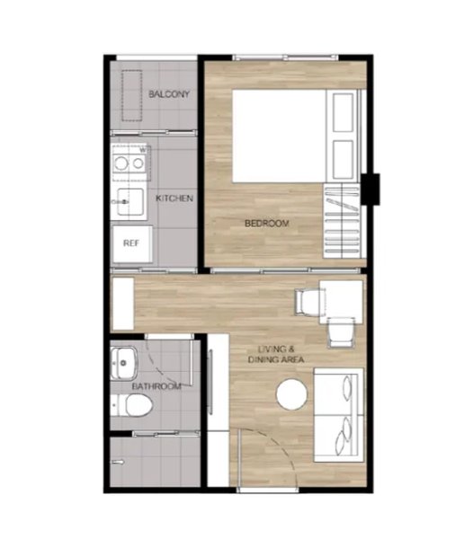 1 Bedroom Apartment in Kathu Area, Phuket at Dcondo Cove Complex