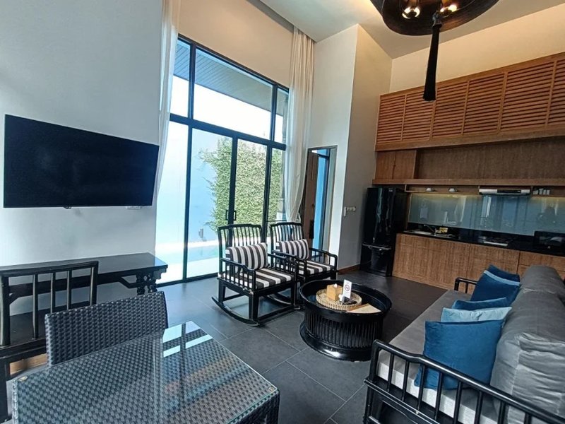 Finished 1 bedroom villa with pool in Cherng Talai area, Phuket at Wings Villas