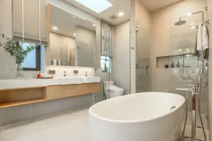 ห้องน้ำของวิลล่า ในเทพกระษัตรี