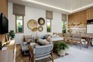 Living room of villa in Chalong