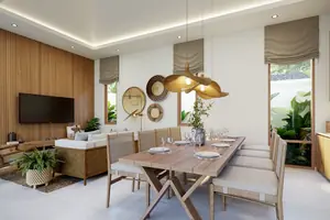 Living room of villa in Chalong