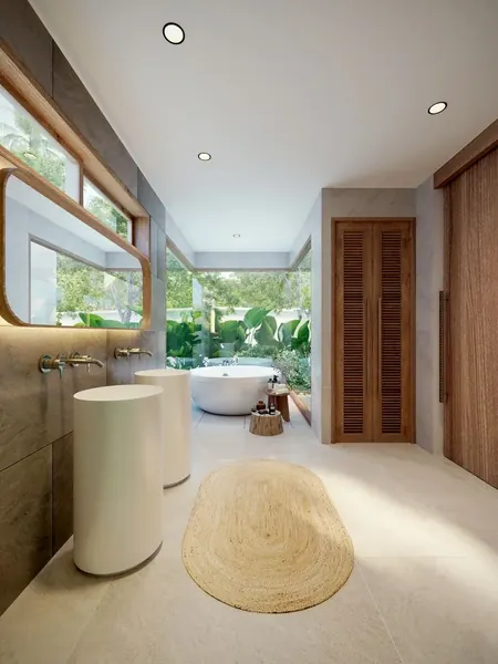 Bathroom of villa in Chalong