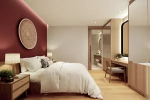 Bedroom of villa in Chalong
