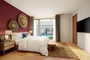 Bedroom of villa in Chalong