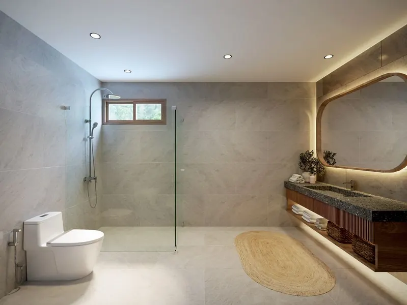 Bathroom of villa in Chalong
