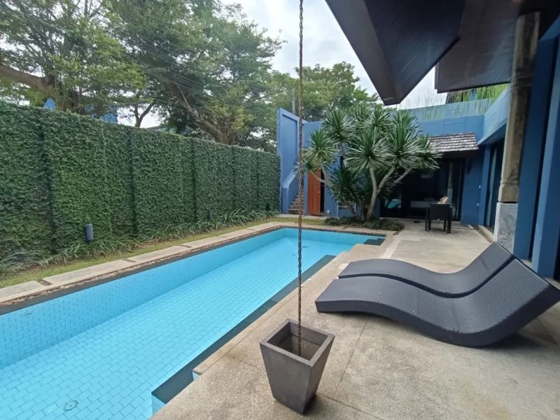 Finished villa with 2 bedrooms and a swimming pool in Wings Villas complex