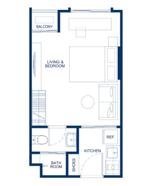 Cozy 1 Bedroom apartment in Wichit Area, Phuket at The Base Bukit