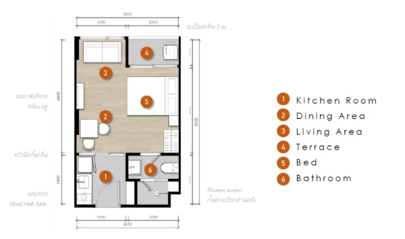 Studio near Bang Tao beach, Phuket in the new complex So Lagoon Cherngtalay