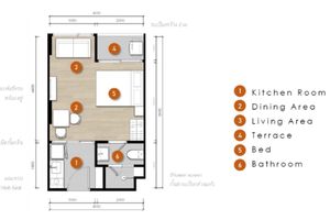 Studio near Bang Tao beach, Phuket in the new complex So Lagoon Cherngtalay