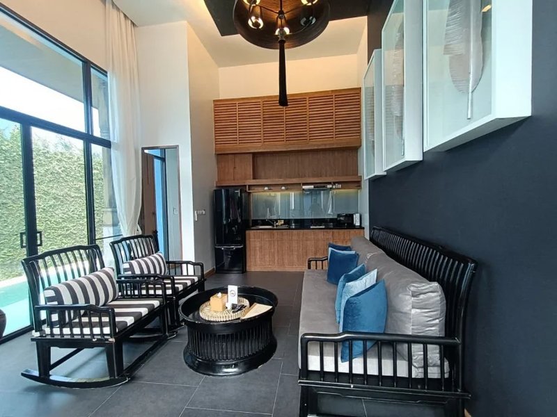 Finished 1 bedroom villa with pool in Cherng Talai area, Phuket at Wings Villas