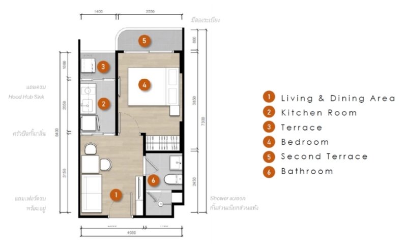 1 Bedroom apartment in Bang Tao, Phuket in the new complex So Lagoon Cherngtalay