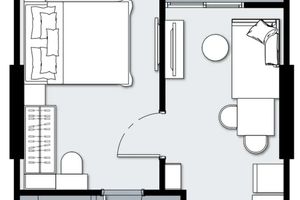 One Bedroom Apartment of 29 sq.m in Talang, Phuket at The Cube Amaze Srisoonthon