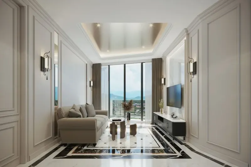 ห้องนั่งเล่นของคอนโดมิเนียม ในเชิงตะไล