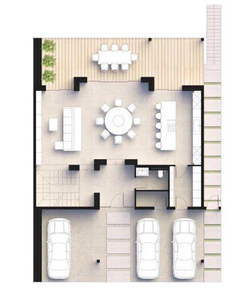 Azure 5-bedroom Three-storey Villa with private pool in Chalong, Phuket at Mutti Family Villas