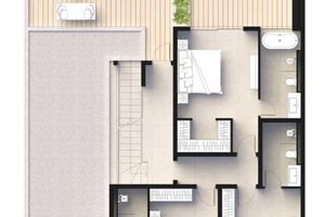 Two-storey villa Breeze with 4 bedrooms and a swimming pool in Chalong area in Mutti Family Villas complex