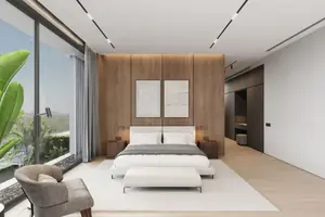 Bedroom of villa in Ко Каео