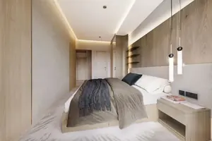 Bedroom of condo in Si Sunthon