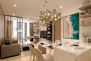 ห้องนั่งเล่นของคอนโดมิเนียม ในกะรน