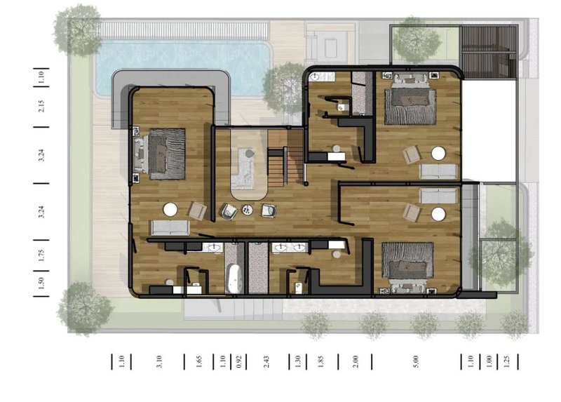 Three-storey 3 bedroom villa with private pool in Mai Khao area, Phuket in Allthai Village