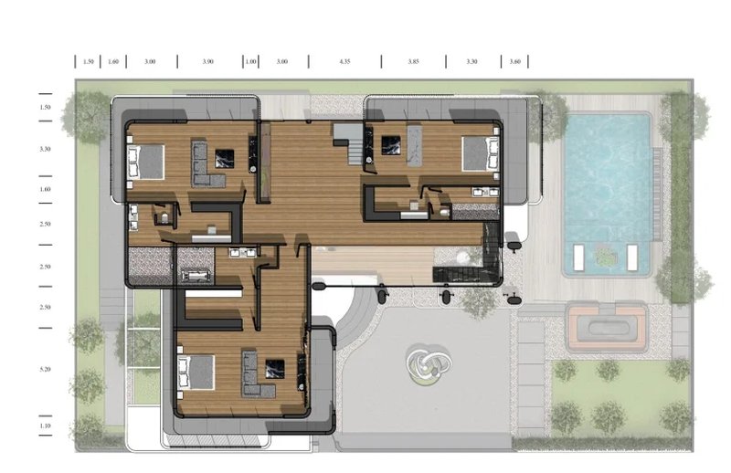 Two-storey luxury villa with private pool in Mai Khao area, Phuket in Allthai Village