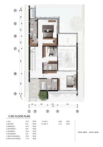 Two-storey 4 bedroom villa with pool in Chalong, Phuket at Larimar Villa