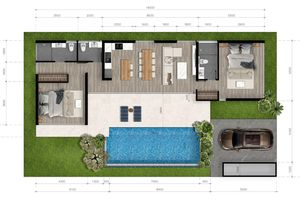 2 bedroom villa with private pool near Nai Ton Beach, Phuket at Aileen Villas Naithon Hills